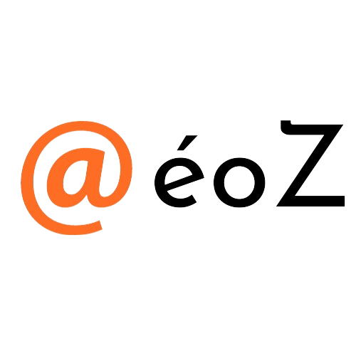logo @eoz noir blanc orange